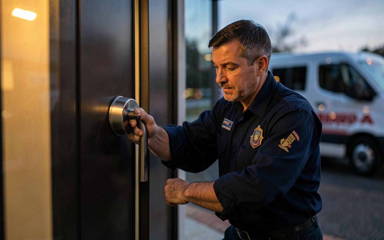Dr Locksmith Scarborough technician installing a high-security deadbolt